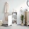 Flash Furniture Vega Cabinet Organizer w/Magnetic Closure Door, In-Cabinet Adjust Shelf, and Upper Open Shelf, Wht FS-VEGA-BATH-3-WH-GG - alternate 8
